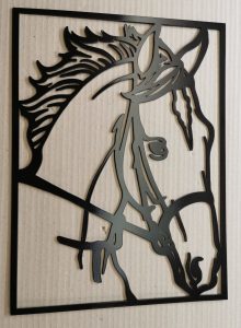 horse in a frame